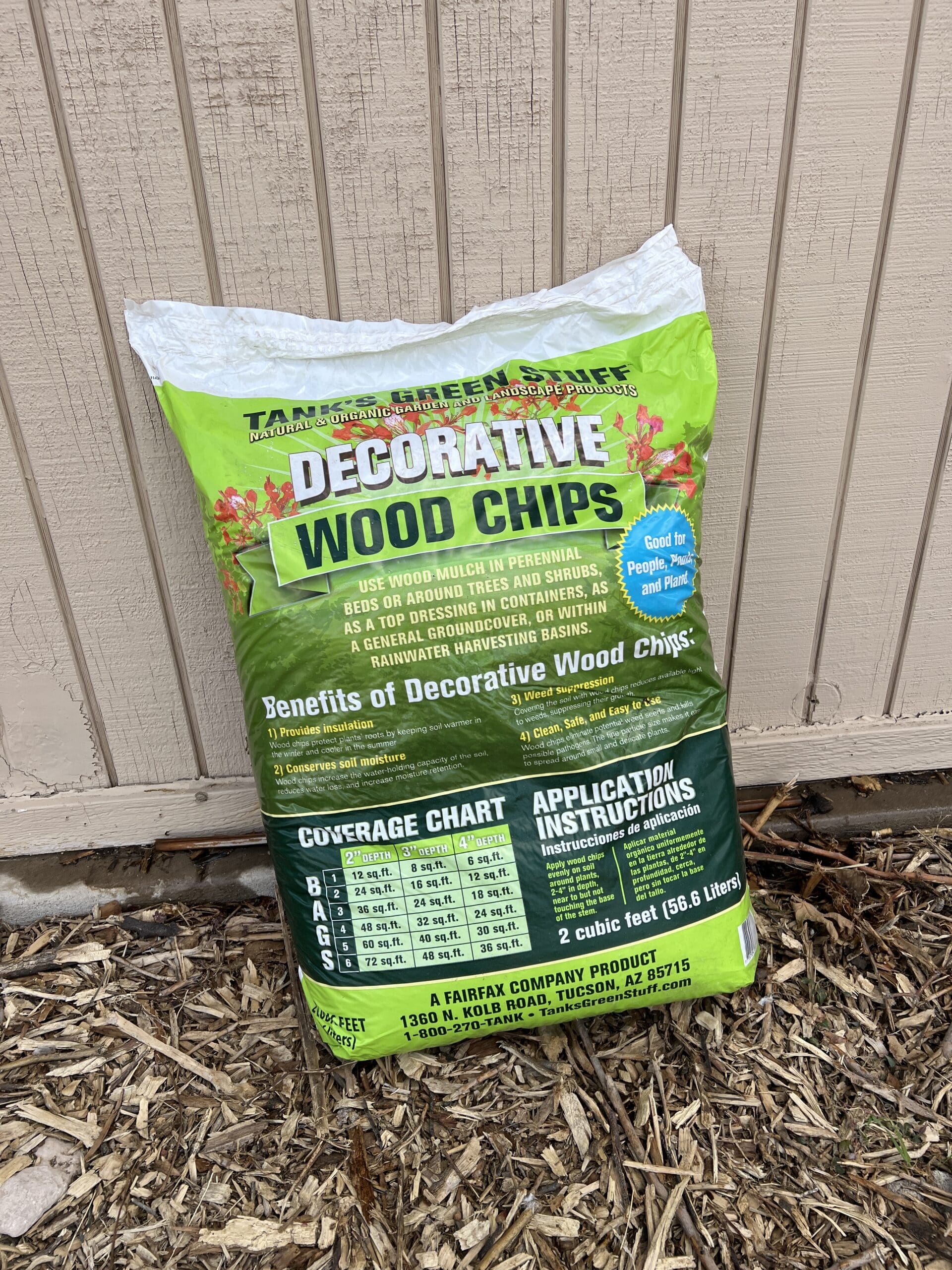 Tank's Green Stuff Wood Mulch 2 Cu Ft Bag · Tucson Clean & Beautiful